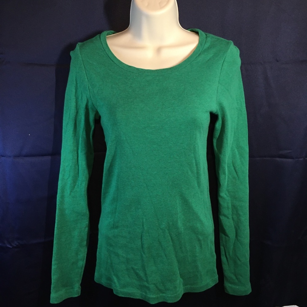 J. Crew Green Long Sleeve Women's Top